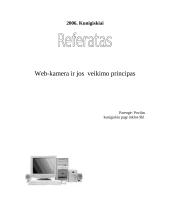 Web-kamera ir jos veikimo principas