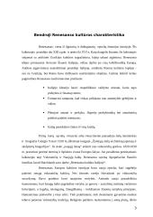 Renesanso kultūros charakteristika 3 puslapis