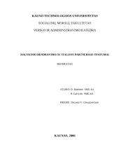 Dalykinio bendravimo su Italijos partneriais ypatumai