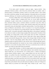 Platono meilės apibrėžimas pagal kūrinį ,,Puota” 3 puslapis