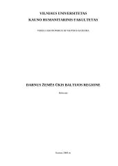 Darnus žemės ūkis Baltijos regione