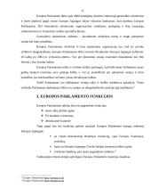 Europos parlamento rinkimų tvarka, struktūra ir funkcijos 10 puslapis