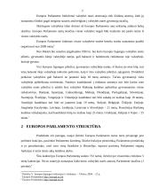 Europos parlamento rinkimų tvarka, struktūra ir funkcijos 4 puslapis