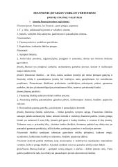 Finansinis įstaigos veiklos vertinimas