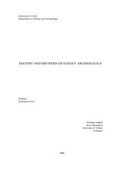 History  and methods of survey archaeology