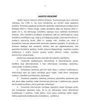 Ilgalaikio materialaus turto – nebaigtos statybos auditas 3 puslapis