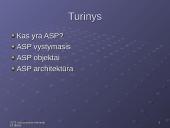 Internetinės technologijos: ASP (Active Server Pages) 2 puslapis