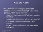 Internetinės technologijos: ASP (Active Server Pages) 3 puslapis