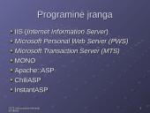 Internetinės technologijos: ASP (Active Server Pages) 6 puslapis