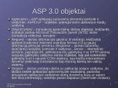 Internetinės technologijos: ASP (Active Server Pages) 9 puslapis