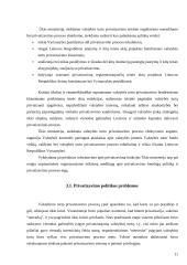 Lietuvos privatizavimo politikos įgyvendinimas (1990-2007) 11 puslapis