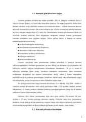 Lietuvos privatizavimo politikos įgyvendinimas (1990-2007) 4 puslapis