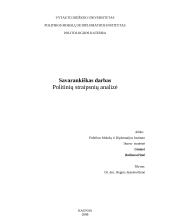 Politinių straipsnių analizė