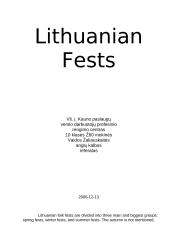 Lithuanian fests