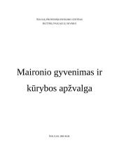 Maironio gyvenimas ir kūrybos apžvalga 8 puslapis