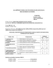 Krumplių frezavimo staklių drožlių transporterių judesio pavaros cilindrų kotų remonto baro projektas 9 puslapis