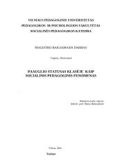 Paauglio statusas klasėje kaip socialinis pedagoginis fenomenas