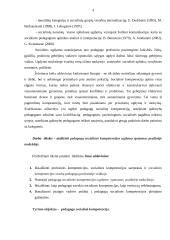 Pedagogų socialinės kompetencijos ugdymas 4 puslapis