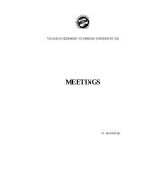 Meetings and Communication