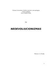 Neoevoliucionizmas 6 puslapis