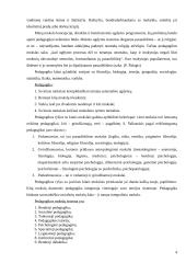 Pedagogikos mokslo ryšys su kitais mokslais 4 puslapis