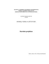 Bankų politika bei veikla Lietuvoje 1 puslapis