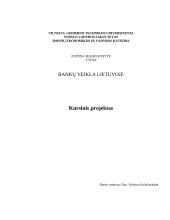 Bankų politika bei veikla Lietuvoje