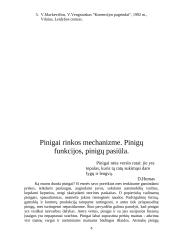 Rinkos ekonomikos prielaidos. Kaštai. Pinigai 6 puslapis