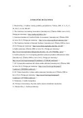Audito Jungtinėse Amerikos Valstijose (JAV)  ypatumai lyginant su Lietuva 17 puslapis