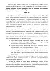 Bendrojo priėmimo į Lietuvos aukštąsias mokyklas duomenų bazės statistinės analizės sistema 3 puslapis