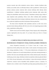 Teisė į teisingą darbo apmokėjimą Europos socialinėje chartijoje ir jos realizavimas Lietuvoje 11 puslapis