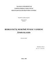 Bebraviečių reikšmė pusiau vandens žinduoliams