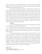 Europos Centrinis Bankas (ECB): pinigų politika unifikuojant nacionalines valiutas 5 puslapis