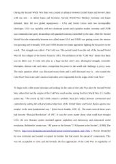 Who caused the Cold War? Critically assess the different claims made for the culpability of the USA and USSR 2 puslapis