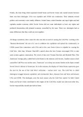 Who caused the Cold War? Critically assess the different claims made for the culpability of the USA and USSR 5 puslapis