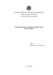 Lietuvos Respublikos (LR) mokesčių sudėties, struktūros ir jų kitimo analizė