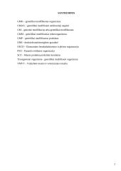 Genetiškai  modifikuotų organizmų poveikis aplinkai ir sveikatai 2 puslapis