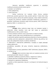 Genetiškai  modifikuotų organizmų poveikis aplinkai ir sveikatai 11 puslapis
