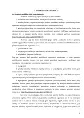 Genetiškai  modifikuotų organizmų poveikis aplinkai ir sveikatai 6 puslapis
