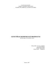 Genetiškai modifikuoti produktai arba GMP
