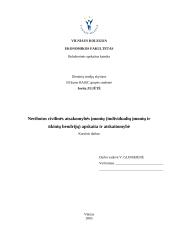 Neribotos civilinės atsakomybės įmonių (individualių įmonių ir ūkinių bendrijų) apskaita ir atskaitomybė