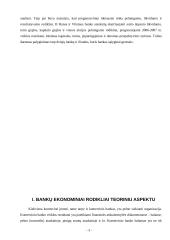 Pagrindinių ekonominių rodiklių prognozavimas: AB "Swedbank" ir AB "SEB Vilniaus bankas" 3 puslapis