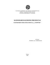 Kainodaros organizavimas: IĮ "Atsipūsk"