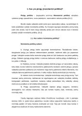 Pinigų pasiūlos reguliavimas. Ar tai yra Lietuvoje? 5 puslapis
