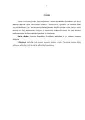 Lietuvos Respublikos (LR) prezidento įgaliojimai 3 puslapis
