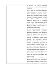Lietuvos valstybės 1918 metų Konstitucijos ir Lietuvos Respublikos (LR) 1992 metų Konstitucijos lyginamoji analizė 6 puslapis