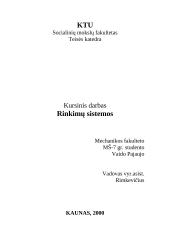 Rinkimų sistemos