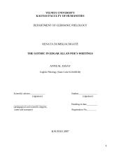 The gothic in Edgar Allan Poe's writings