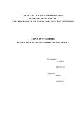 Types of monitors
