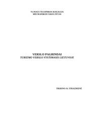Turizmo verslo vystymasis Lietuvoje